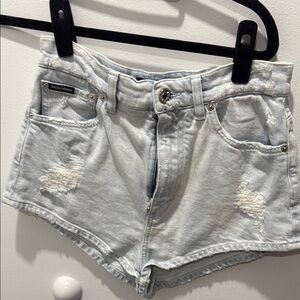 Dolce & Gabbana Women's Light Blue Denim Shorts fits size 6/8